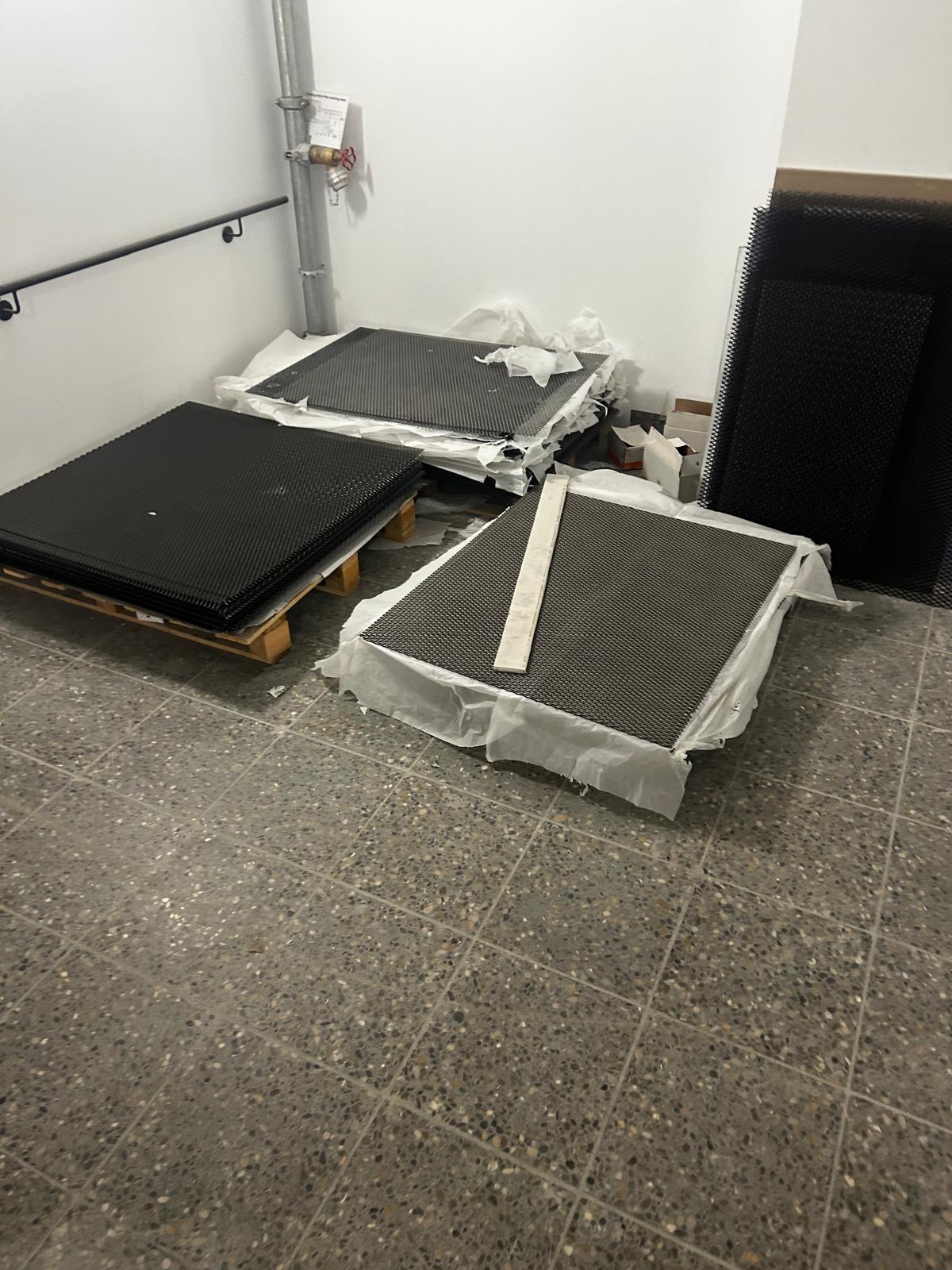 Reale Gewerbefläche während der Arbeiten